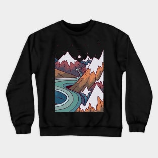 winter river run Crewneck Sweatshirt